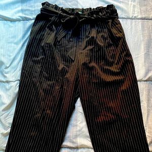 Striped paperbag pants